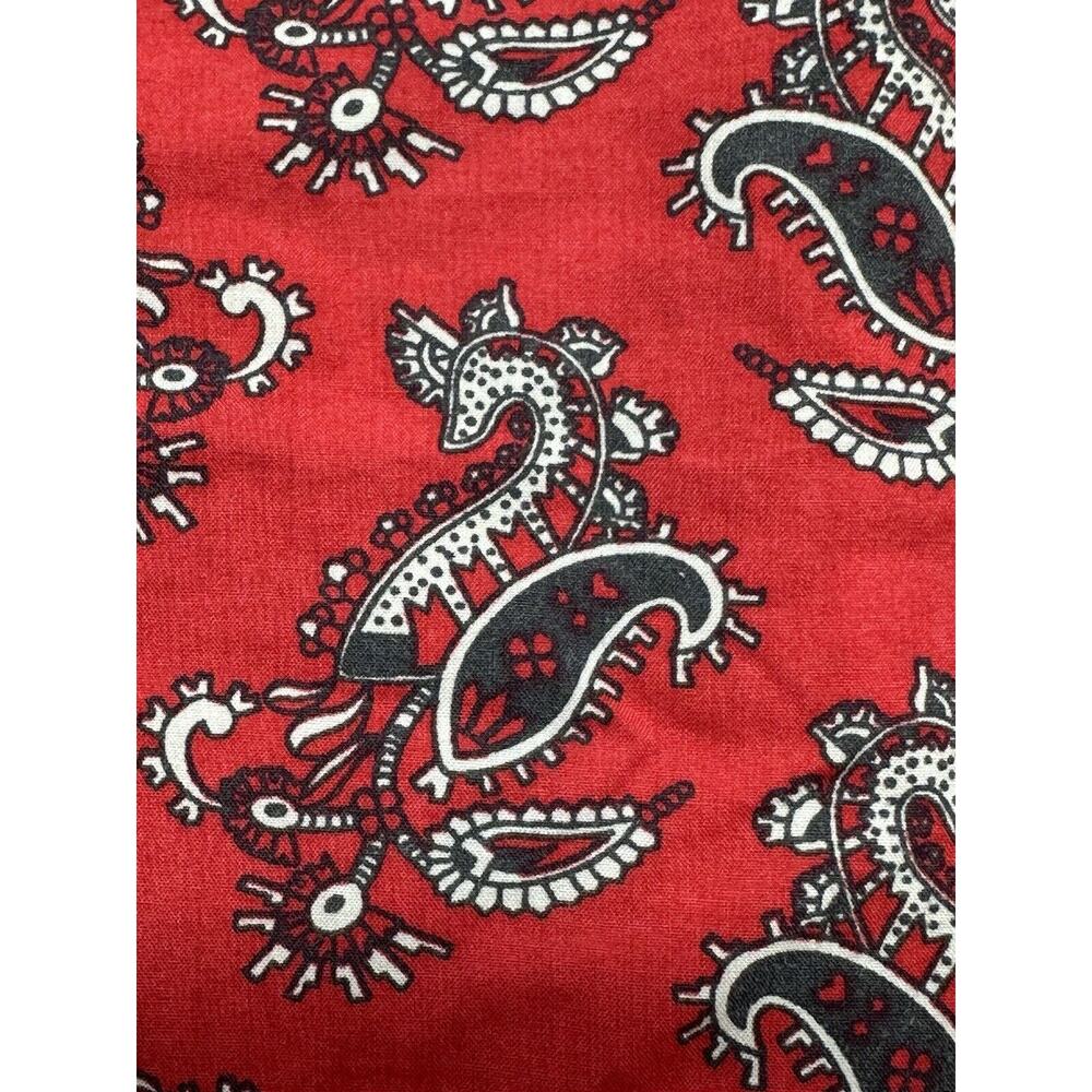 Talbots Womens SZ 12 Paisley Print Long Sleeve‎ Button Down Blouse 100% Cotton - Picture 9 of 9